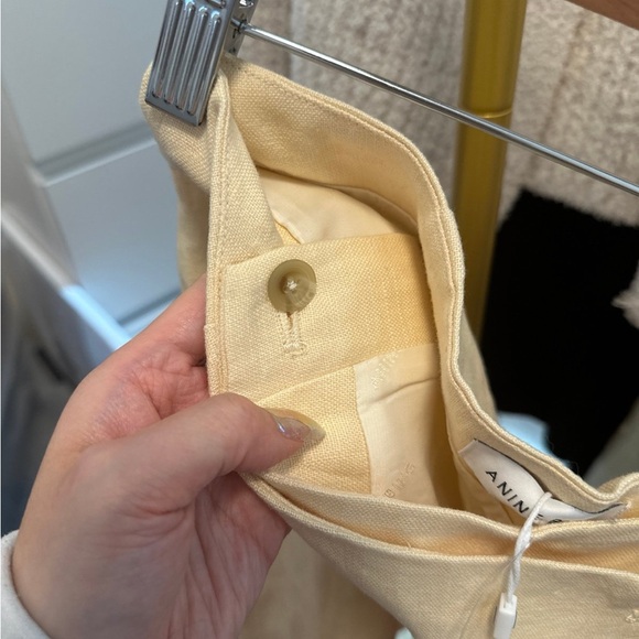 Anine Bing Linen yellow skirt size small -NWT retail $200 - Picture 6 of 11
